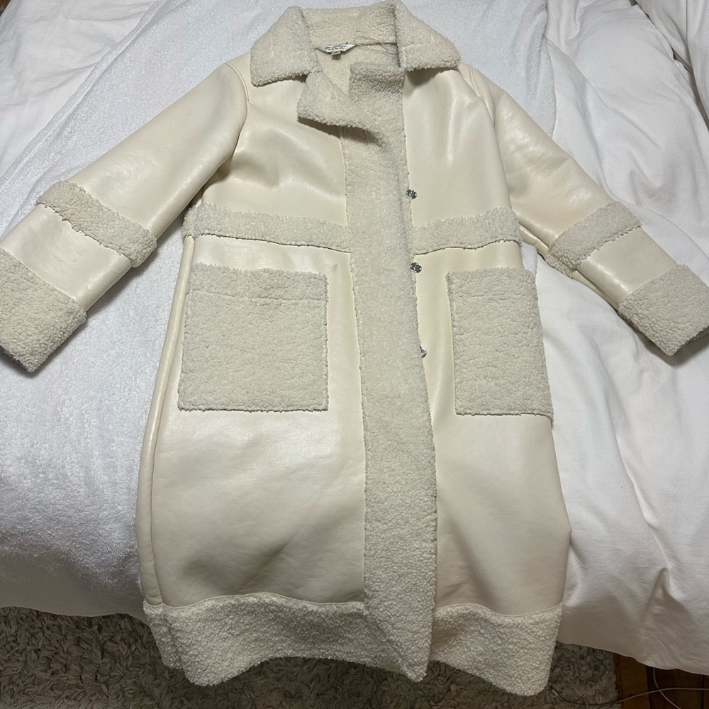 ASOS Cream Teddy Jacket